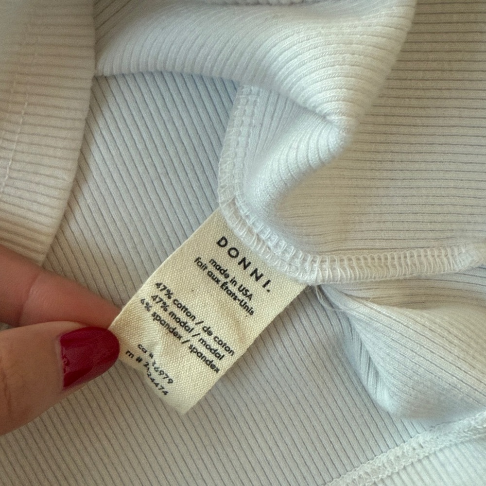 DONNI Rib Spaghetti Tank - Picture 5 of 5
